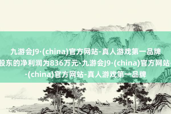 九游会J9·(china)官方网站-真人游戏第一品牌而包摄于上市公司股东的净利润为836万元-九游会J9·(china)官方网站-真人游戏第一品牌