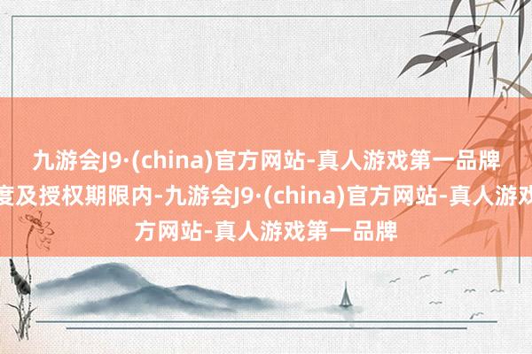 九游会J9·(china)官方网站-真人游戏第一品牌在上述额度及授权期限内-九游会J9·(china)官方网站-真人游戏第一品牌