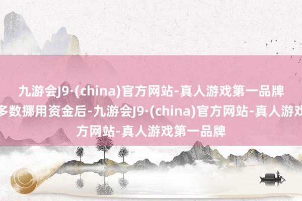 九游会J9·(china)官方网站-真人游戏第一品牌而大推动多数挪用资金后-九游会J9·(china)官方网站-真人游戏第一品牌