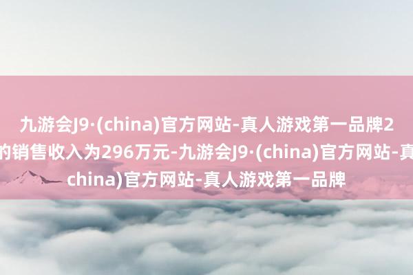 九游会J9·(china)官方网站-真人游戏第一品牌2024年前三季度的销售收入为296万元-九游会J9·(china)官方网站-真人游戏第一品牌