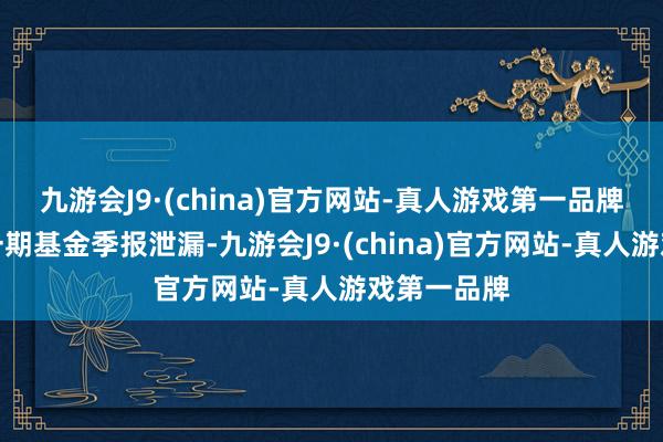 九游会J9·(china)官方网站-真人游戏第一品牌阐明最新一期基金季报泄漏-九游会J9·(china)官方网站-真人游戏第一品牌